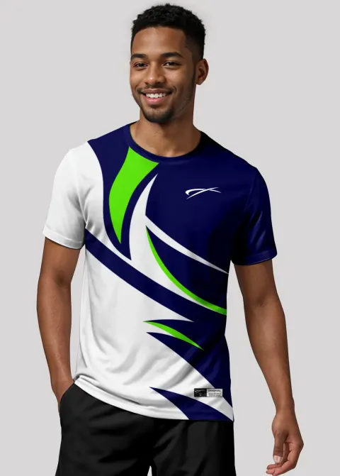 Camiseta Aeroflex Dry Fit Masculina Treino Proteção UV Motion Horizon