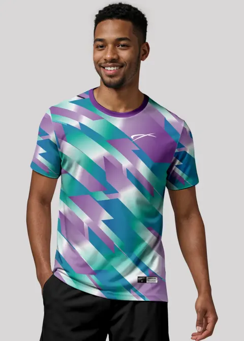 Camiseta Aeroflex Dry Fit Masculina Treino Proteção UV Phantom Prism