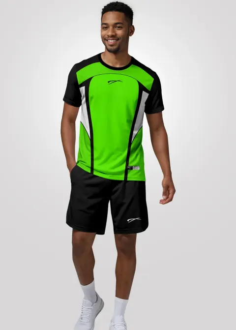 Camiseta Aeroflex Dry Fit Masculina Treino Proteção UV Phantom Lime