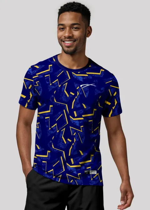 Camiseta Aeroflex Dry Fit Masculina Treino Proteção UV Pulse Sparks