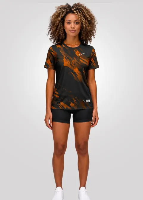 Camiseta Aeroflex Dry Fit Feminina Treino Proteção UV Titan Terra
