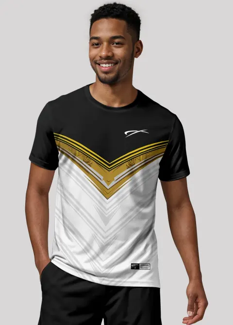 Camiseta Aeroflex Dry Fit Masculina Treino Proteção UV Titan Aegis