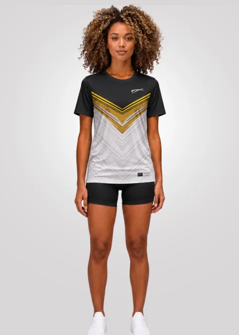 Camiseta Aeroflex Dry Fit Feminina Treino Proteção UV Titan Aegis